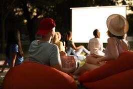 Cine al aire libre en verano