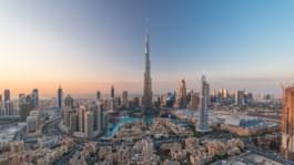 Blick auf Dubai