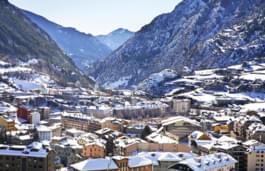 Uitzicht over Encamp, Andorra