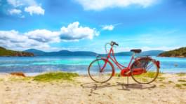 A la playa en bicicleta