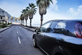 Con el auto de alquiler a Portugal