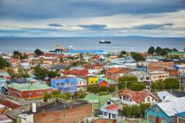Vista a Punta Arenas