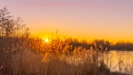 Zonsondergang Lippe Meer