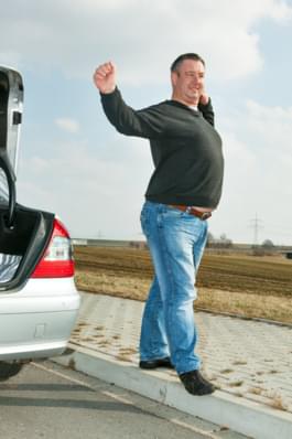 Pause beim Autofahren