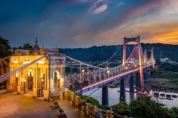El puente Daxi en Taoyuan