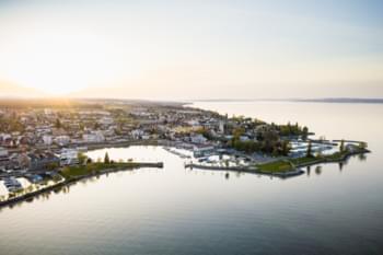 Ausblick auf Romanshorn am Bodensee