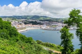 Vista de la isla Terceira desde el Monte Brasil