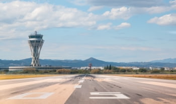 Flughafen Runway Barcelona