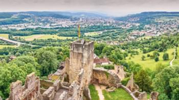 Ausblick auf Lörrach und Schloss