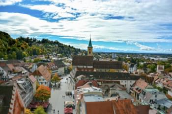Uitzicht over Ravensburg