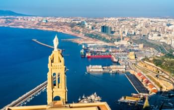 Uitzicht over Oran, Algerije