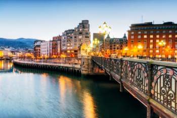 Bridge over Ria River in Bilbao