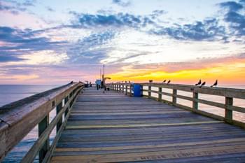 Sonnenaufgang am Meer in Florida