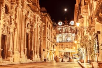 Hoofdstraat in Trapani