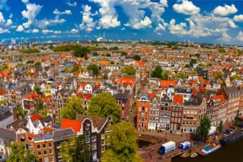 Dächer und Fassaden von Amsterdam