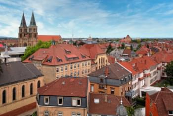 Gezicht op Landau in de Pfalz