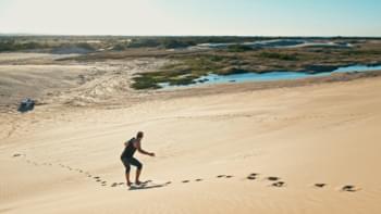 Sandboarding Santa Cruz, Bolivien