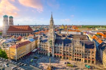 Uitzicht op het mooie München