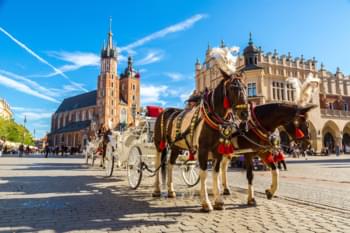 Kutsche in Krakau, Polen