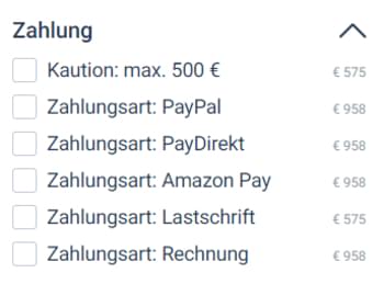 Zahlungsmethoden