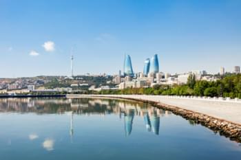 Skyline von Baku, Aserbaidschan