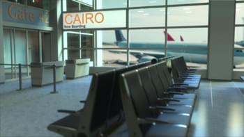 Hangar dell'aeroporto del Cairo
