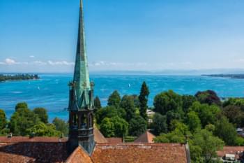 Sicht über Konstanz vom Münster aus