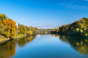 Paesaggio autunnale a Ingolstadt
