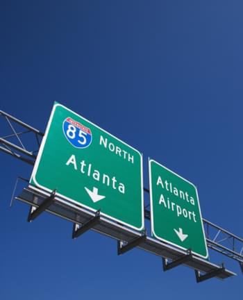 Segno per l'aeroporto di Atlanta