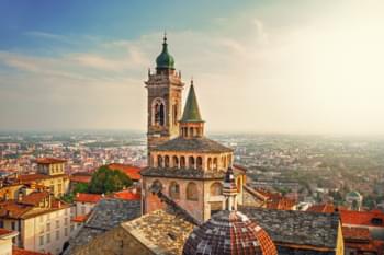 Blick auf Bergamo