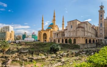 Cattedrale e moschea a Beirut
