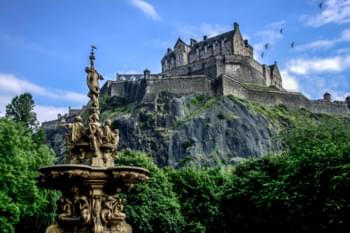 Uitzicht op Edinburgh Castle