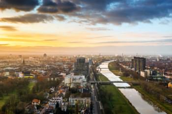 Ausblick auf Mannheim und Ludwigshafen