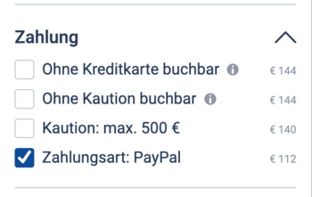 PayPal als Zahlungsart
