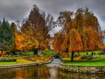Park in Paderborn in Autumn