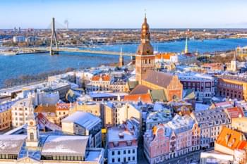 Blick über Riga, Lettland