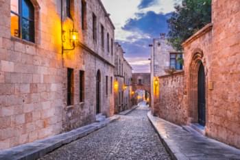 Calle en la Ciudad Vieja de Rodas