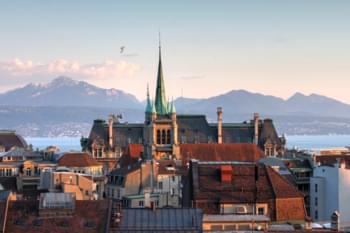 Blick über Lausanne