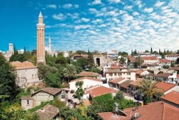 Blick auf die Altstadt von Antalya