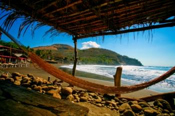 Hängematte am Strand in El Salvador