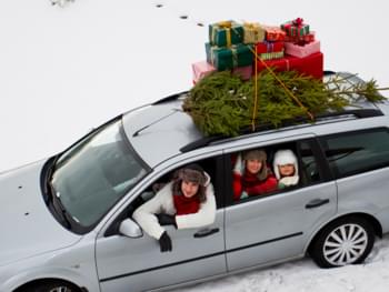 Mit dem Mietwagen an Weihnachten unterwegs