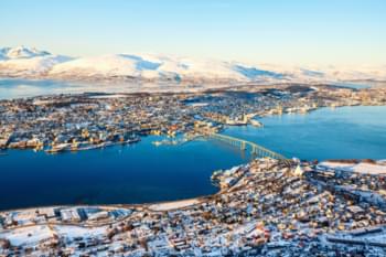 vue sur tromso montagne