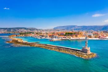 Blick auf Chania