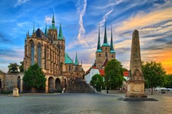 La catedral y la iglesia de Severi en Erfurt