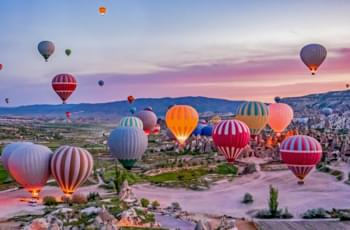 Heißluftballons in Kappadokien