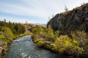 Río Glera en Akureyri