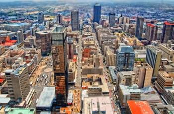 Vista su Johannesburg