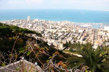 Blick auf Haifa
