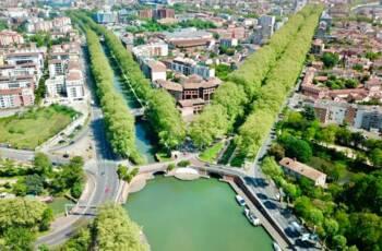 Blick auf den Canal du Midi, Toulouse