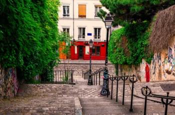 Sehenswerte Treppe in Montmartre